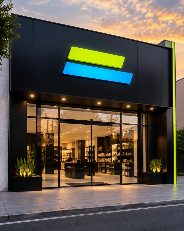 Fachada Comercial produzido pela GXM